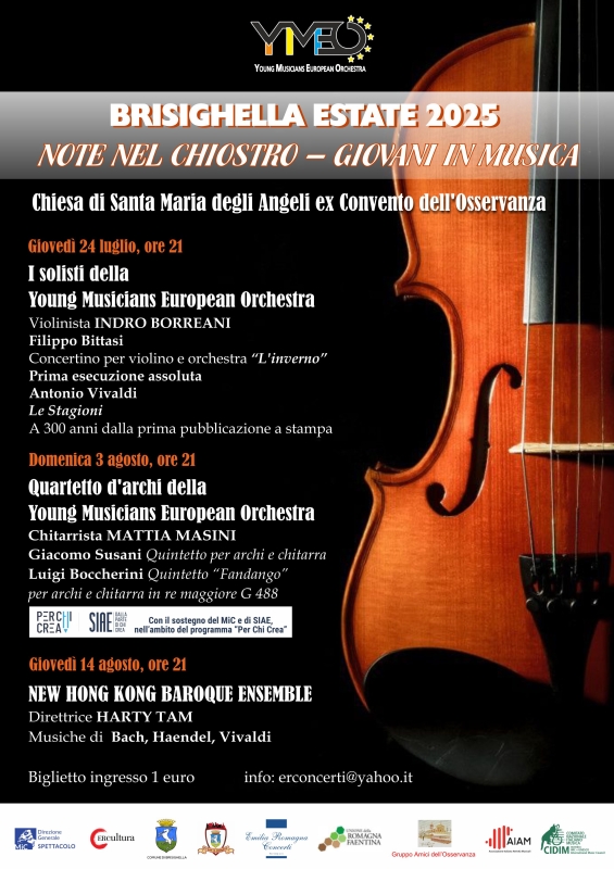 Note nel chiostro giovani in musica